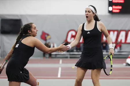LOUISVILLE V PITT | celebration, Abbie Pahz, Mariana Humberg