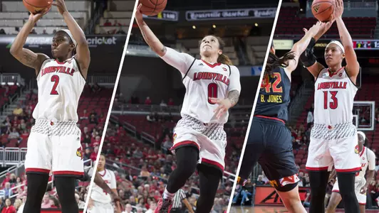 Myisha Hines-Allen, Briahanna Jackson, Cortnee Walton | Academic Team