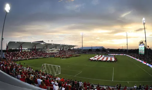 Lynn Stadium - Opening Night - American Flag