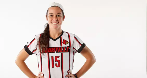 Callie McKinney poses for a photo during a team photo shoot.