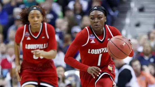 Louisville Women's Basketball v Mississippi State | NCAA Final Four | Dana Evans