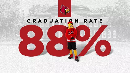 The Cardinals' most recent graduation success rate of 88 percent is noted in this graphic