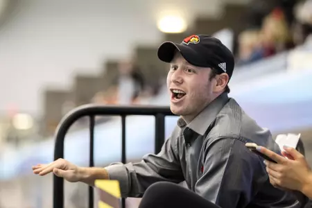 Ryan Rougeaux coaching his divers