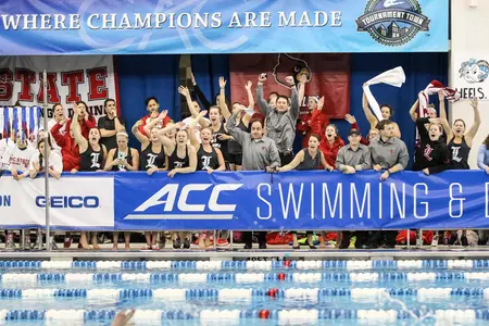 Wednesday afternoon ACC Championships at the Greensboro Aquatic Center in Greensboro. (Photo: Karl L. Moore)