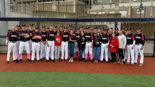 2018 Louisville Baseball Team on Mother's Day