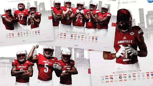 This is the 2018 Football Schedule Posters that are available in Louisville.