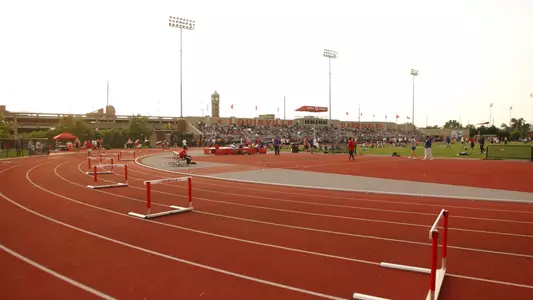 This is an overview of Cardinal Park, where Louisville's track and field program trains and competes.