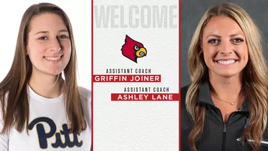 Softball assistant coaches Griffin Joiner and Ashley Lane