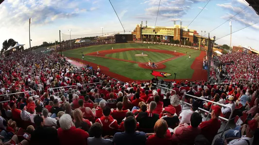 Jim Patterson Stadium during the 2014 NCAA Super Regional.