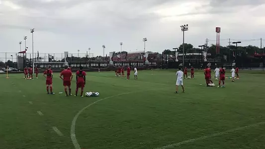 Men's Soccer Preseason Training Photo