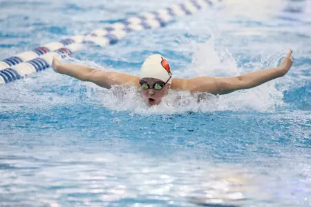 Grace Oglesby swims the butterfly