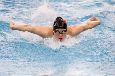 Grace Oglesby swims the butterfly