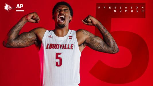 Louisville is ranked No. 5 in the Associated Press preseason men's basketball poll.