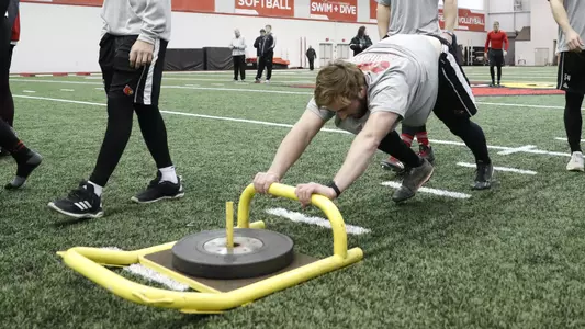Jared Poland competing in the 2018 Omaha Challenge.