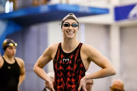 Casey Fanz smiles at the crowd