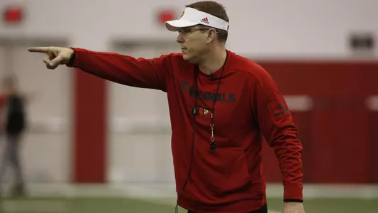 FB: Scott Satterfield on the practice field