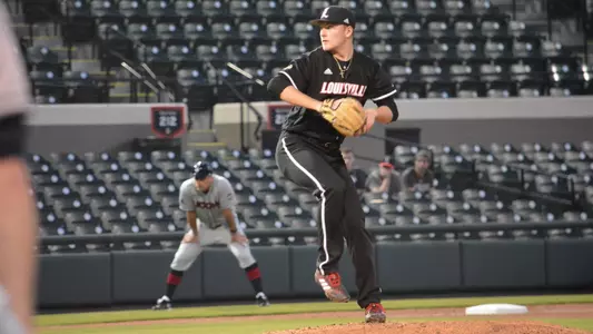 Reid Detmers throws a pitch against Connecticut in Lakeland, Florida.