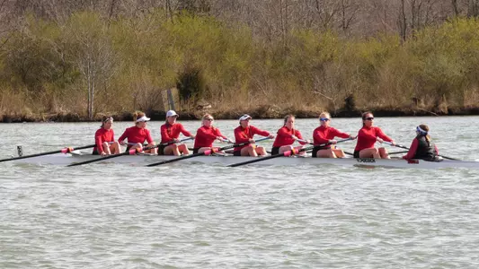 Louisville rowing competes in the Oak Ridge Cardinal Invitational.