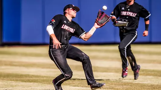Jake Snider makes a catch against Duke at Durham Bulls Athletic Park.