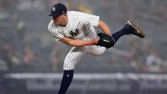 Chad Green pitching for the New York Yankees.