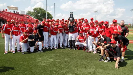 ACC Atlantic Division Champions after the Cardinals game with Florida State at Jim Patterson Stadium on May 18.