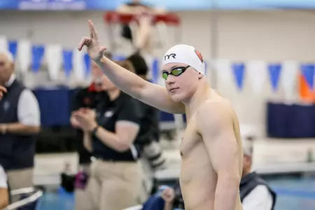 Daniel Sos acknowledges the crowd with a wave