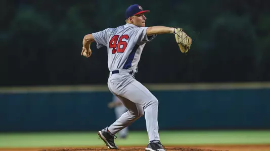 Reid Detmers pitching for Team USA.