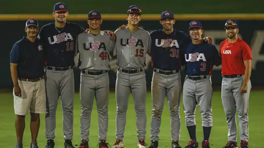 Louisville baseball representatives with the 2019 USA Baseball Collegiate National Team.