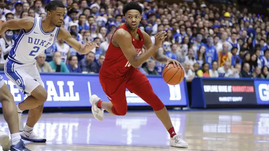 Freshman David Johnson, shown driving to the basket vs. Duke, was named the ACC Freshman of the Week.