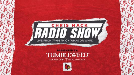 The Chris Mack Radio Show presented by Tumbleweed Tex Mex Grill and Margarita Bar will air weekly throughout the season.