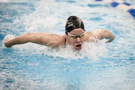 Maria Sumida swims the butterfly.