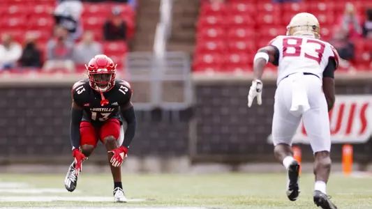 FB: Kei'Trel Clark gets in position to cover