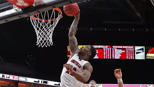 Aidan Igiehon rebounds against Western Kentucky