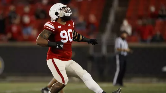FB: jared goldwire celebrates a tackle