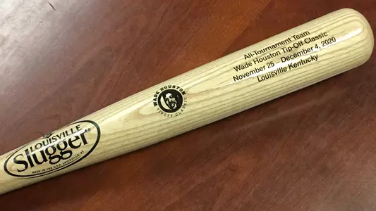Wade Houston Tipoff Classic All-Tournament team award, a custom Louisville Slugger bat