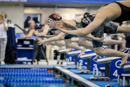 Arina Openysheva blasts off the blocks