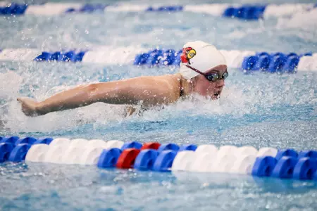 Grace Oglesby swims the butterfly