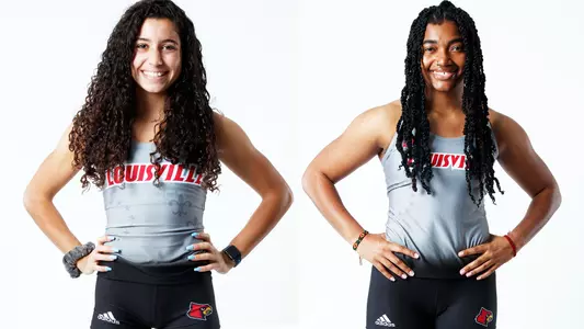 Gabriela Leon and Makenli Forrest pose during photo day