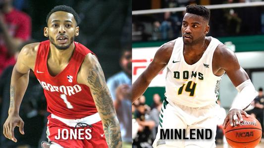 Graduate transfers Carlik Jones and Charles Minlend signed with UofL Men's Basketball on April 15