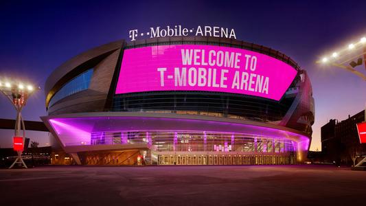 Exterior photo of T-Mobile Arena in Las Vegas, Nevada