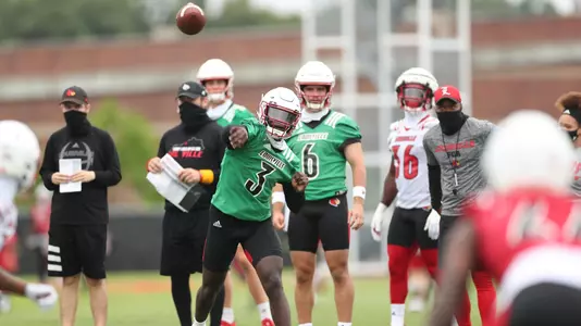 Micale Cunningham delivers the ball