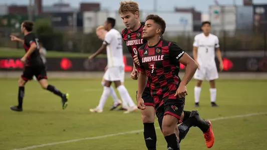 Pedro Fonseca after scoring a goal against Wake Forest.