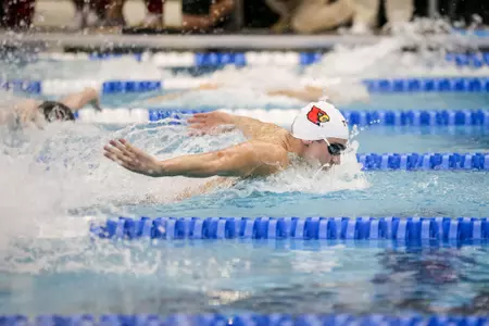 Nick Albiero swims the butterfly.