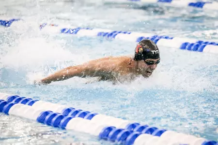 Haridi Sameh swims the butterfly