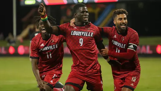 Aboubacar Camara celebrates goal versus NC State