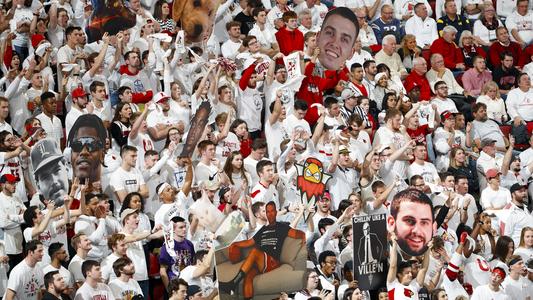 UofLStudent Section during the Cardinals game at KFC YUM! Center
