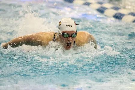 Alena Kraus swims the butterfly