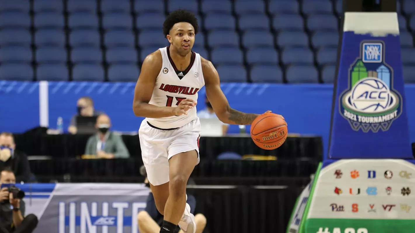 David Johnson dribbles up the floor