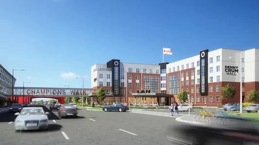 Crum Hall rendering, as of March 2, 2021