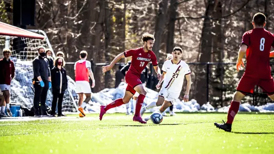 Nico Diaz with the ball at Boston College.